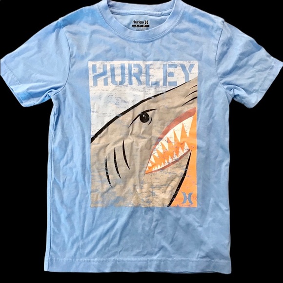 Hurley Other - Hurley Small Boys Blue Shark T Shirt